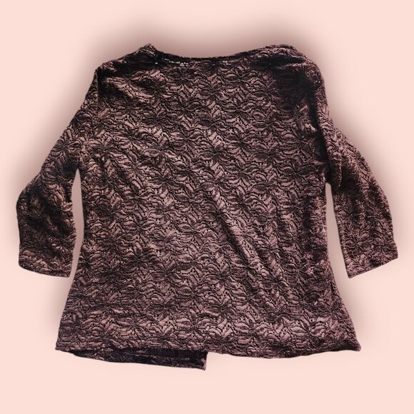 Vintage style boho whimsigoth layered cardigan fairy grandma fall cottage - Picture 2 of 3